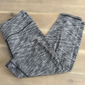 Gray VS PINK Crop Leggings